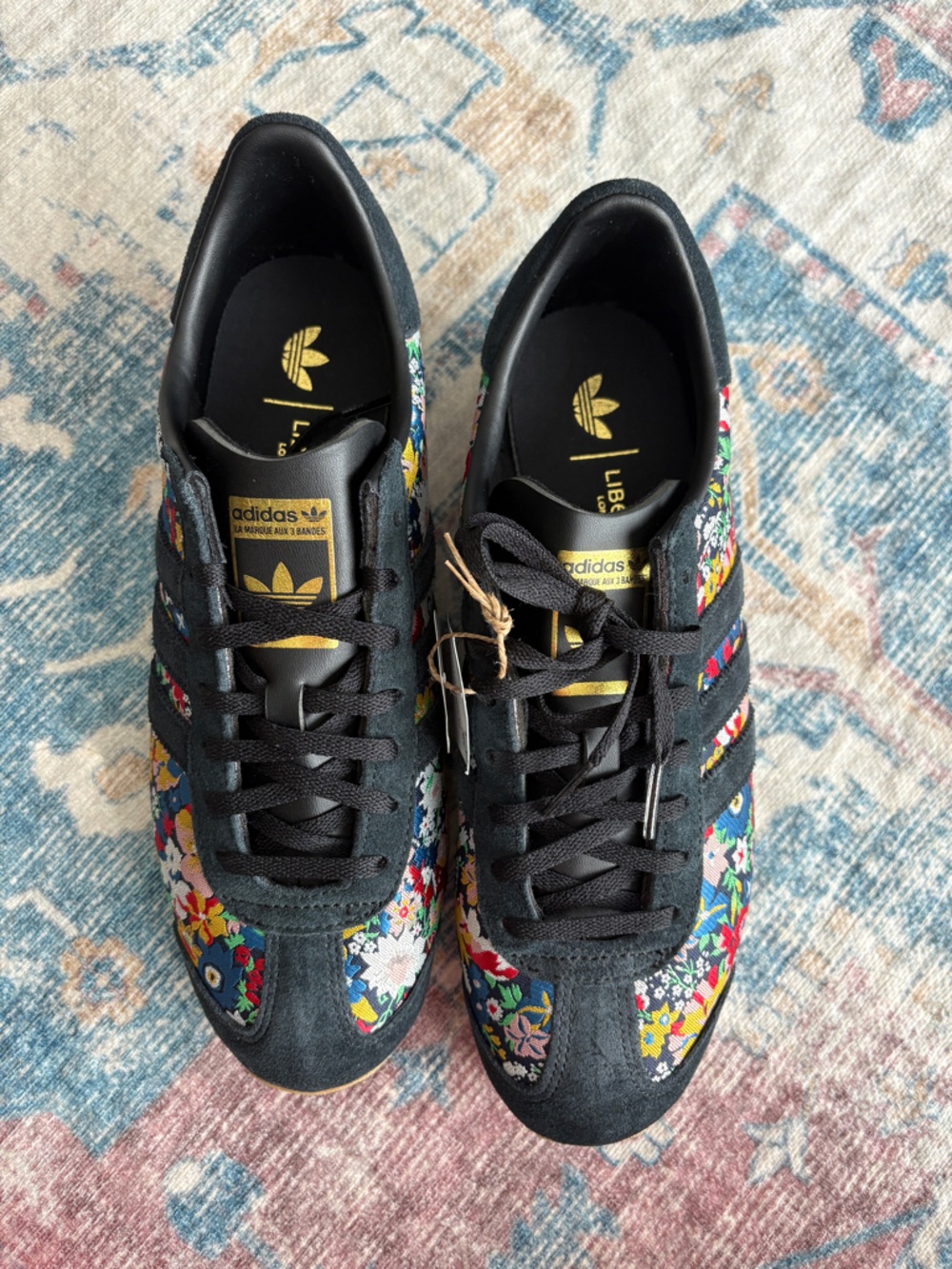 Liberty of London Adidas Sneakers, Country OG, Womens US 9 - Picture 2 of 10